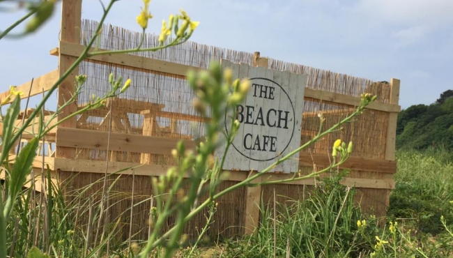Beach Cafe at Porthluney Beach, Caerhays
