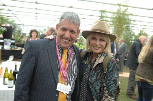 Joanna Lumley and Justin from Burncoose